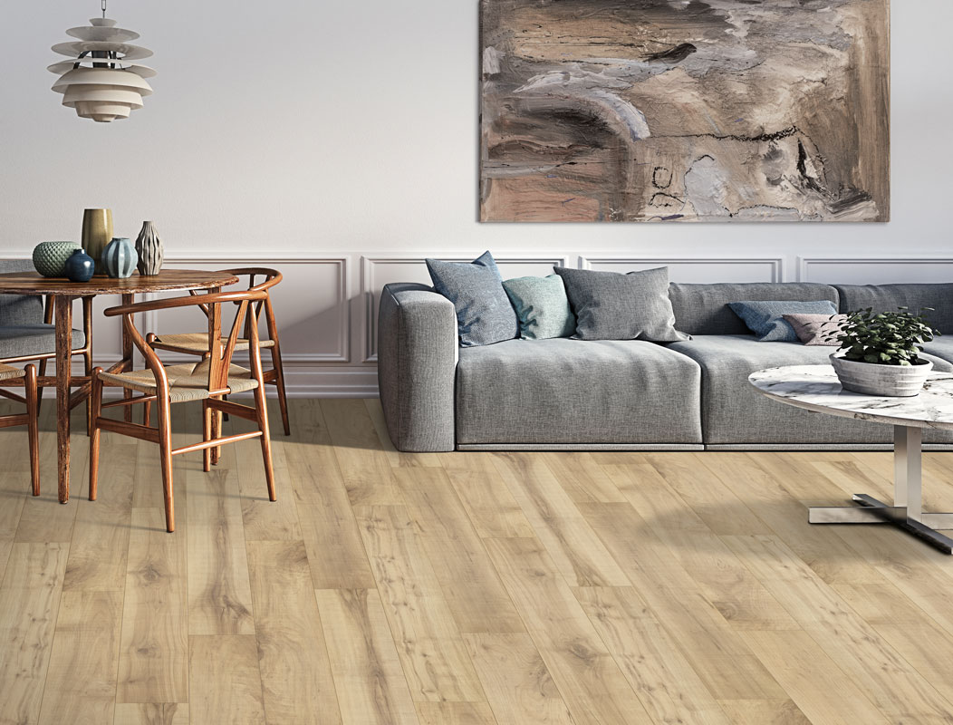 Living room with Laminate Flooring