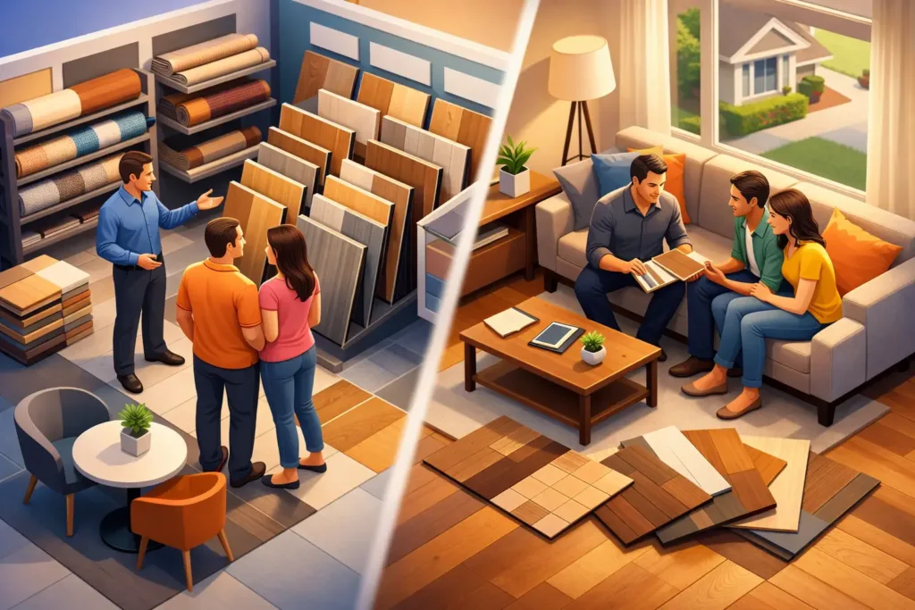 Flooring Store or Home Consultation?