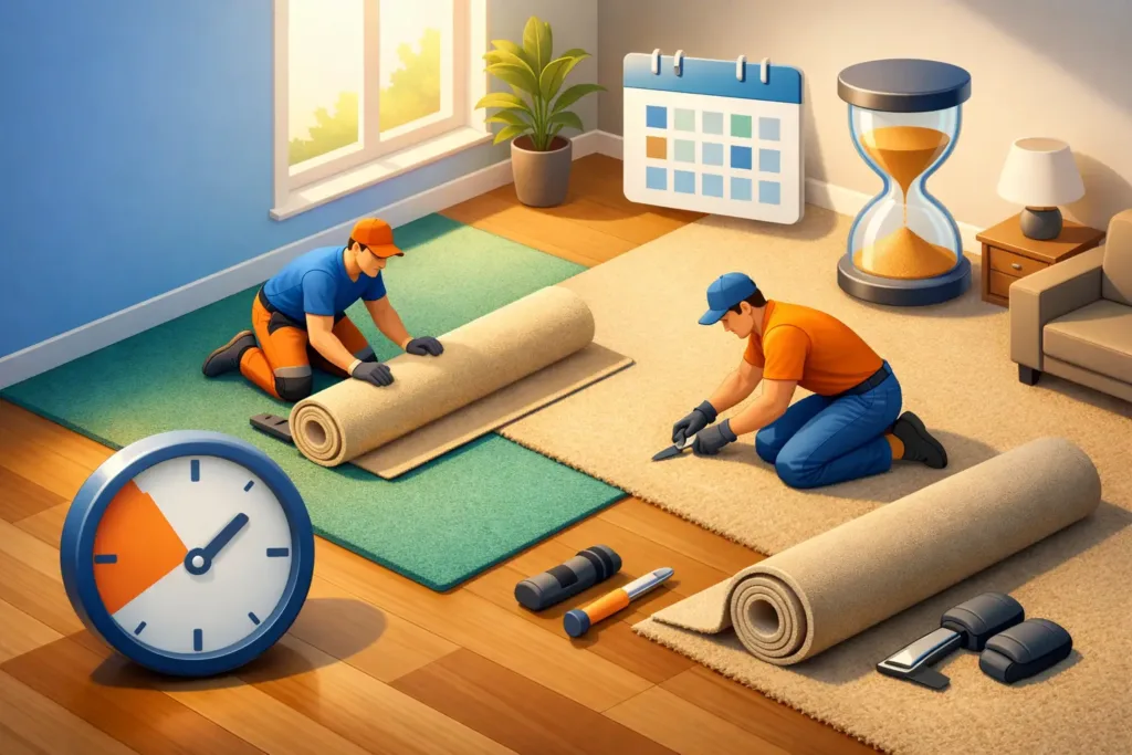 How Long Does Carpet Installation Take?