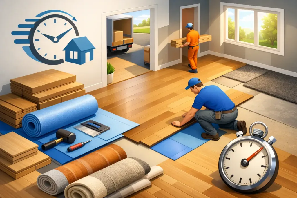Can Flooring Be Installed Next Day? Yes, If Ready